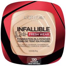 Loreal paris  Infallible 24H Fresh Wear, Foundation In A Powder, 130 True Beige